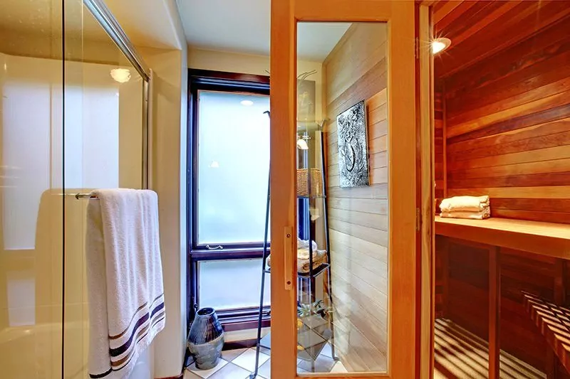 Sauna do małej łazienki