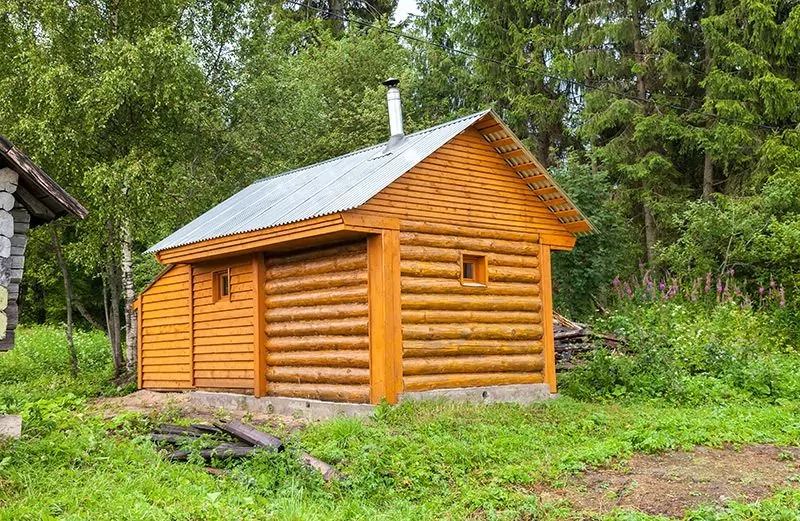 Sauna w ogrodzie
