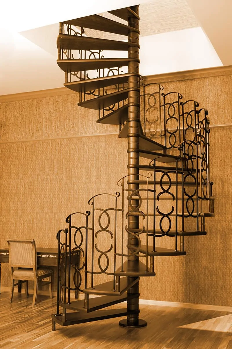Schody kręcone metalowe