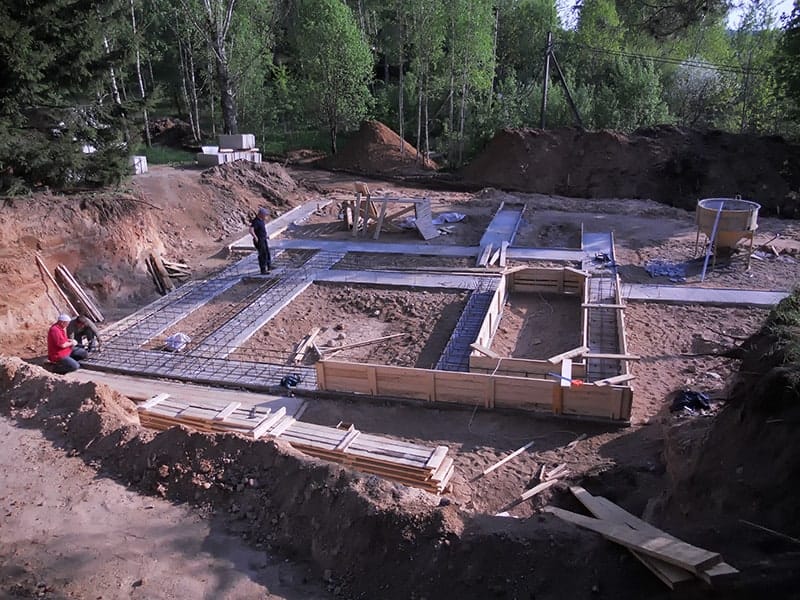 ława fundamentowa Fundament pod dom jednorodzinny