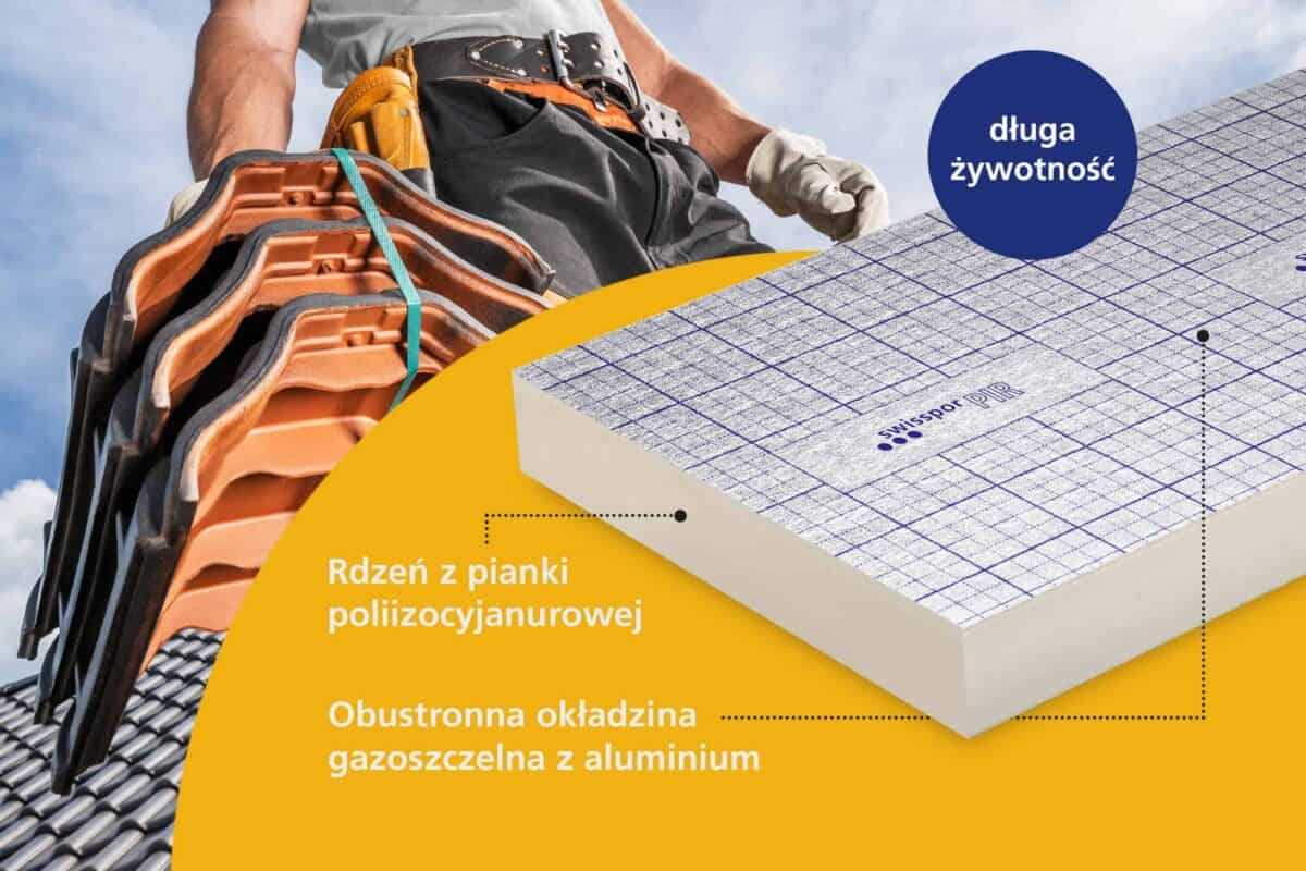 CREATON - Płyty swissporPIR Alu jako efektywna izolacja dachu skośnego z dachówek CREATON