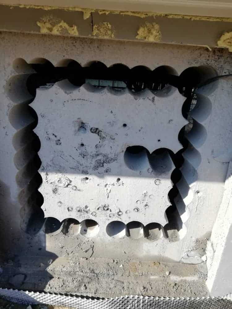Otwory wywiercone w betonie we Wrocławiu przez firmę SZEWIOR