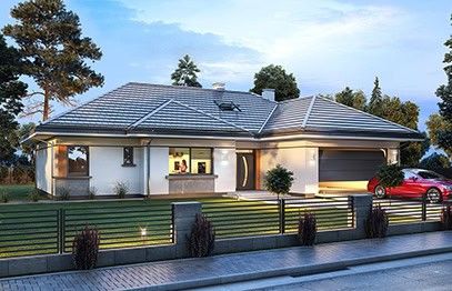 Projekty domów z dachem wielospadowym