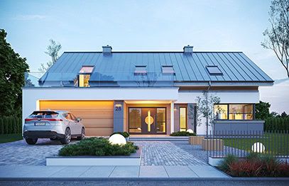 Projekty domów z poddaszem
