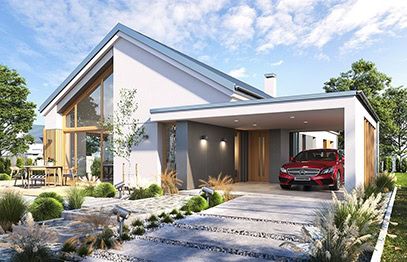 Projekty domów z wejściem od południa