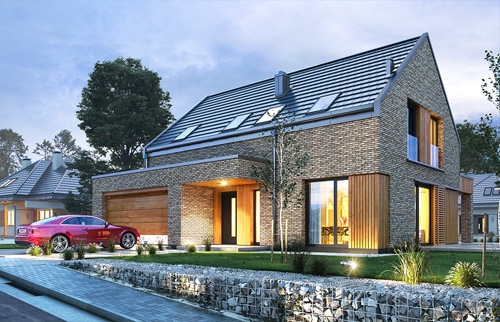 Projekty domów z poddaszem