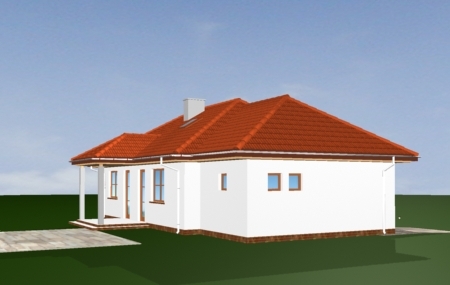 Animacja - projekt domu Klejnot z garażem 