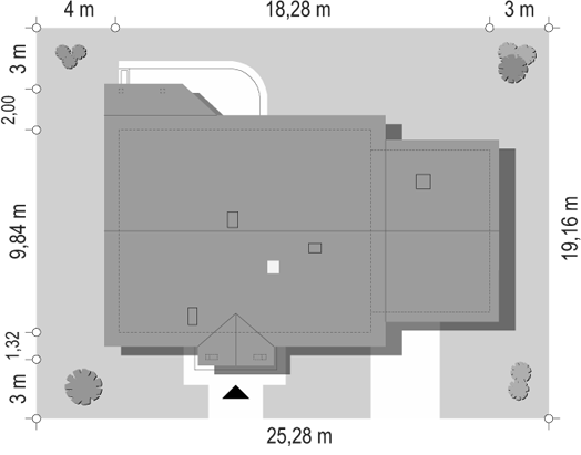 Niezapominajka z garażem 2 - sytuacja 