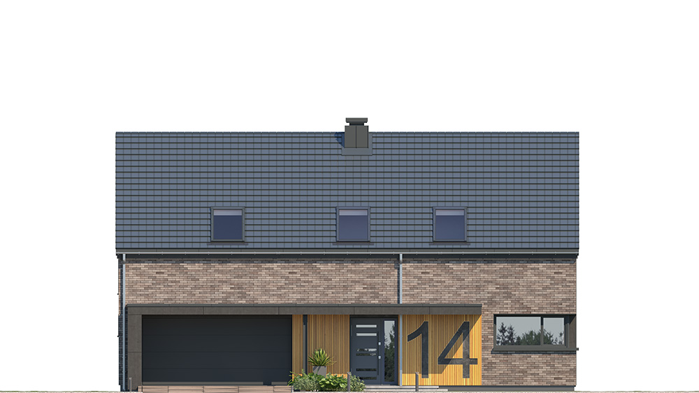 Projekt domu Dom na zgrabnej 4 - elewacja