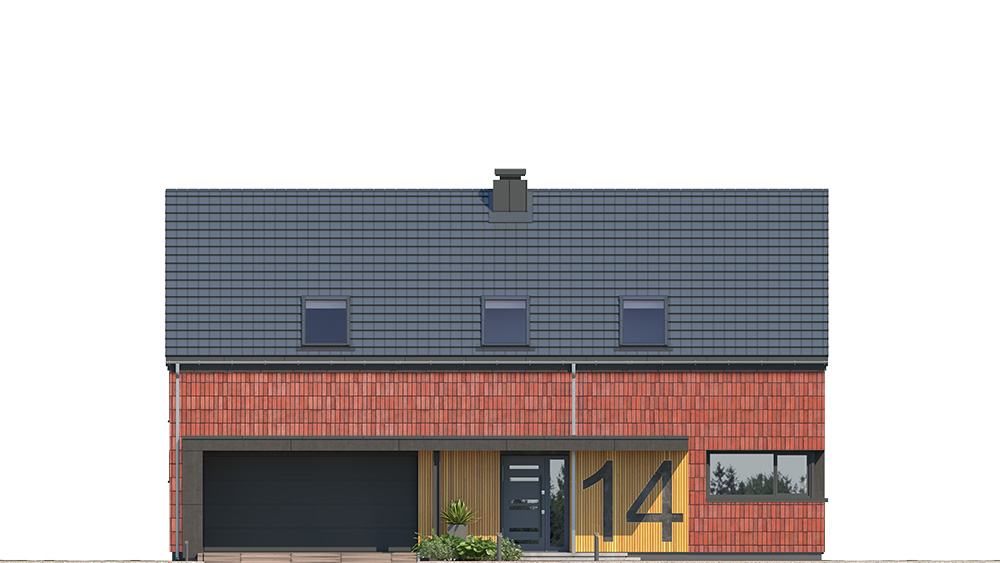 Projekt domu Dom na zgrabnej 5 - elewacja