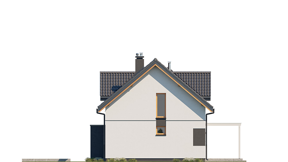 Projekt domu Przyjemny - elewacja