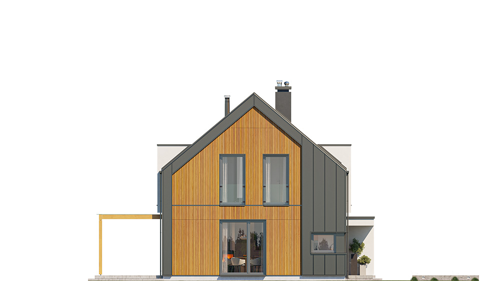 Projekt domu Przyjemny 3 - elewacja