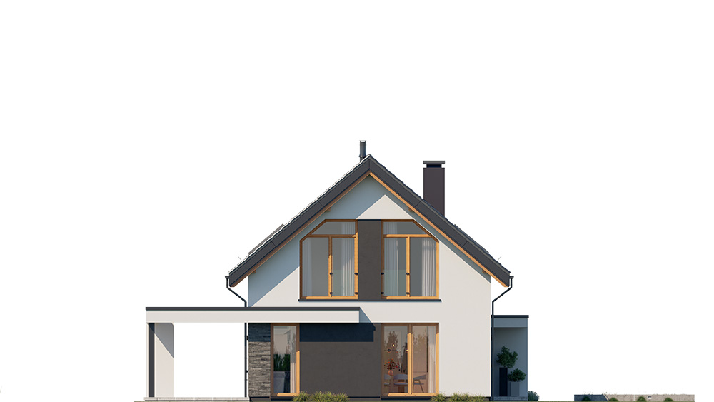 Projekt domu Przyjemny 5 elewacja