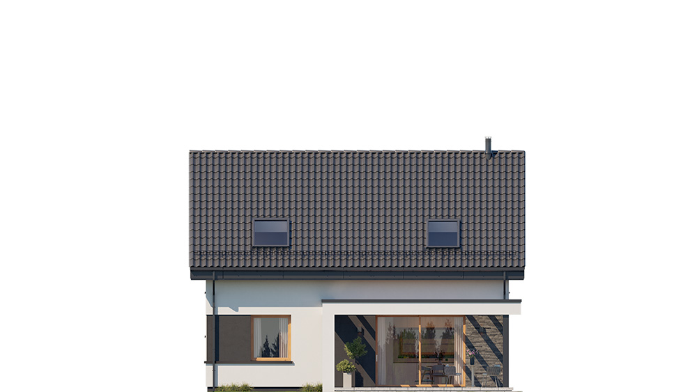 Projekt domu Przyjemny 5 elewacja