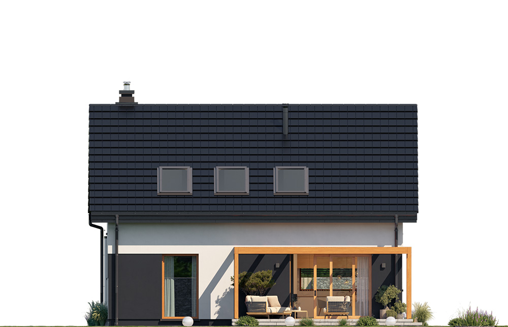 Projekt domu Przyjemny 8 elewacja