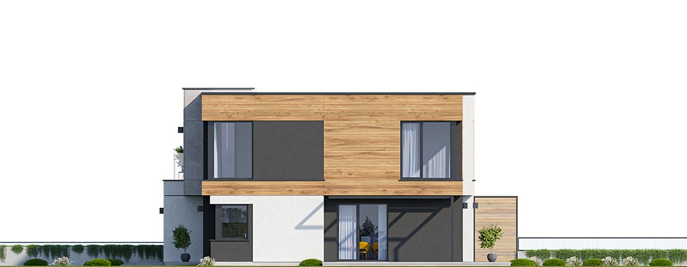 Projekt domu Qubik 3 B elewacja
