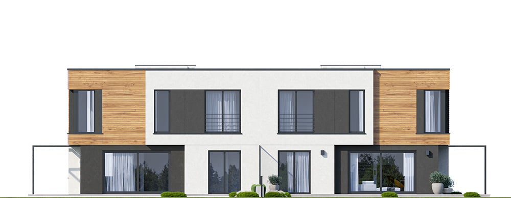 Projekt domu Qubik 3 B elewacja