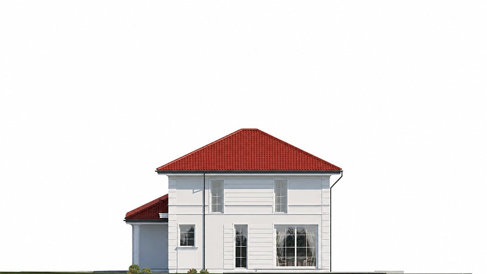 Projekt domu Willa diamentowa 2 B elewacja