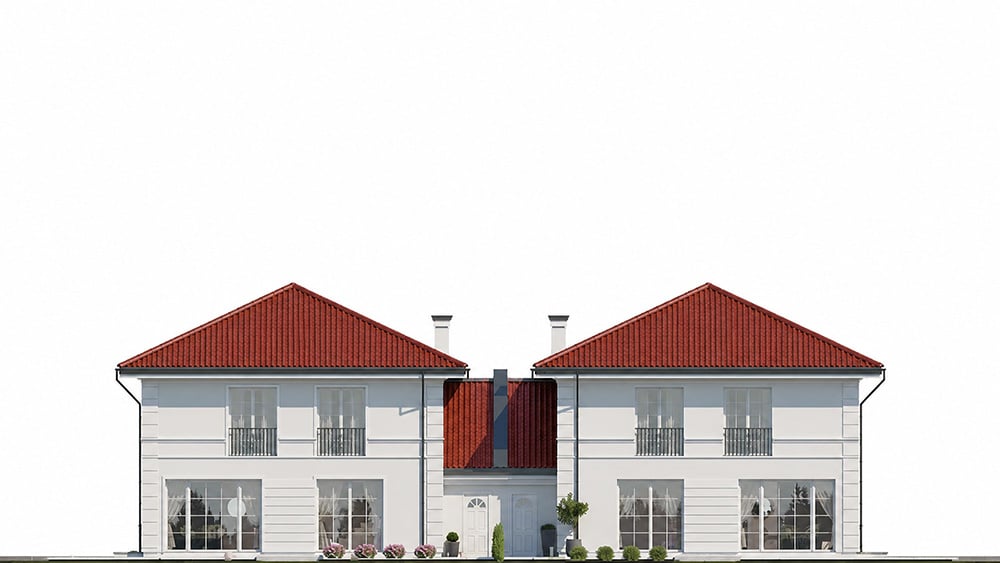 Projekt domu Willa diamentowa 2 B elewacja
