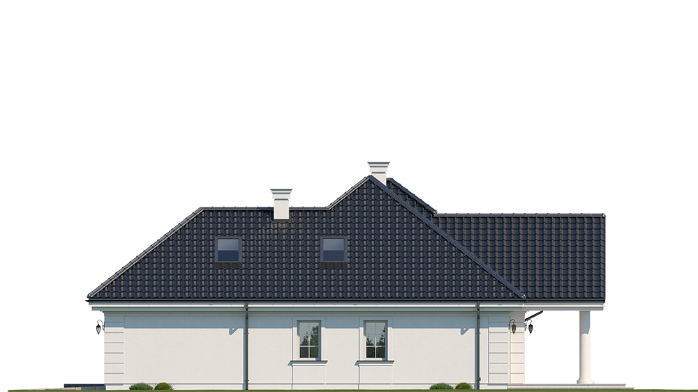 Projekt domu Willa parkowa 10 - elewacja