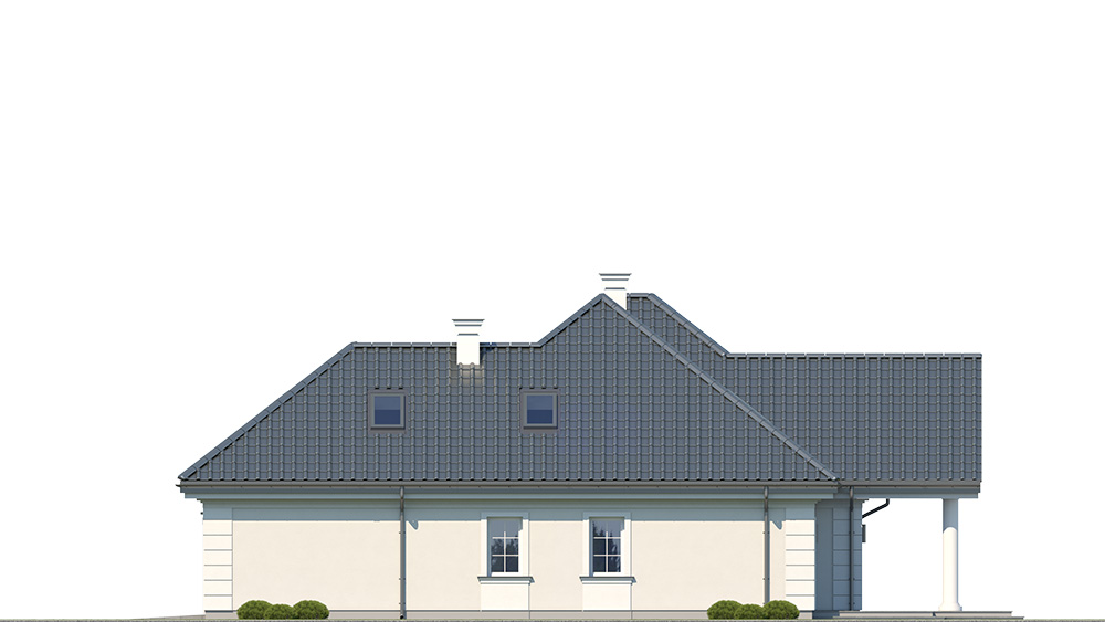 Projekt domu Willa parkowa 9 - elewacja