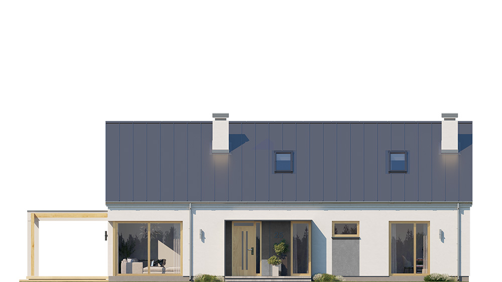 Projekt domu Wymarzony 8 B elewacja