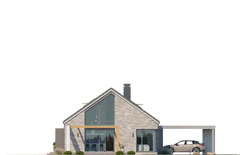 Projekt domu Wymarzony 9 D elewacja