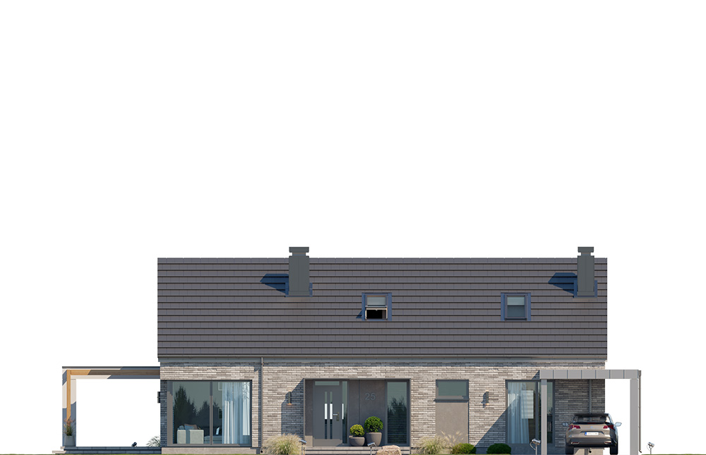 Projekt domu Wymarzony 9 D elewacja