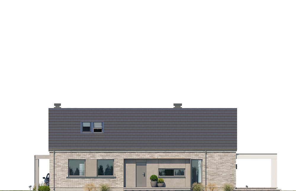 Projekt domu Wymarzony 9 D elewacja