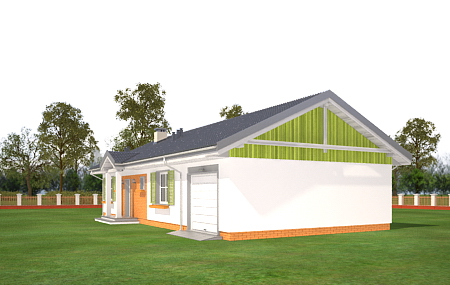 Animacja - projekt domu Słoneczny z garażem 2