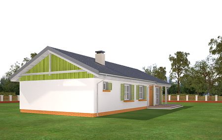 Animacja - projekt domu Słoneczny z garażem 2