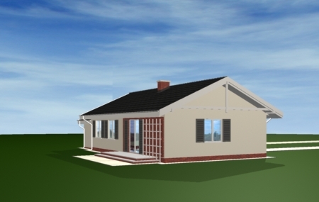 Animacja - projekt domu Słoneczny z garażem