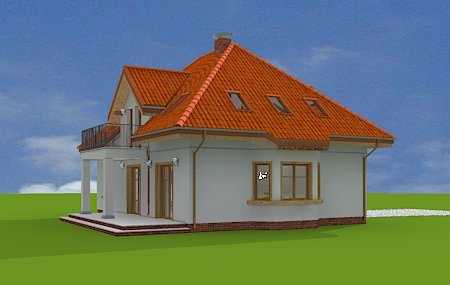 Animacja - projekt domu Stokrotka